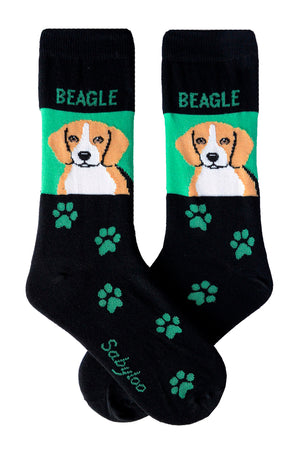 Saybloo Women’s Beagle Dog Crew Socks