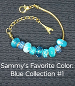 Load image into Gallery viewer, Celebrate Sammy! Bracelets - Sammy&#39;s Favorite Color: Blue Collection
