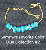 Load image into Gallery viewer, Celebrate Sammy! Bracelets - Sammy&#39;s Favorite Color: Blue Collection
