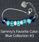 Load image into Gallery viewer, Celebrate Sammy! Bracelets - Sammy&#39;s Favorite Color: Blue Collection
