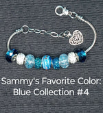 Load image into Gallery viewer, Celebrate Sammy! Bracelets - Sammy&#39;s Favorite Color: Blue Collection
