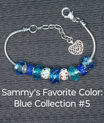 Load image into Gallery viewer, Celebrate Sammy! Bracelets - Sammy&#39;s Favorite Color: Blue Collection
