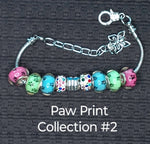 Load image into Gallery viewer, Celebrate Sammy! Bracelets - Paw Print Collection
