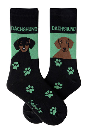 Sabyloo Women’s Dachshund Dog Crew Socks