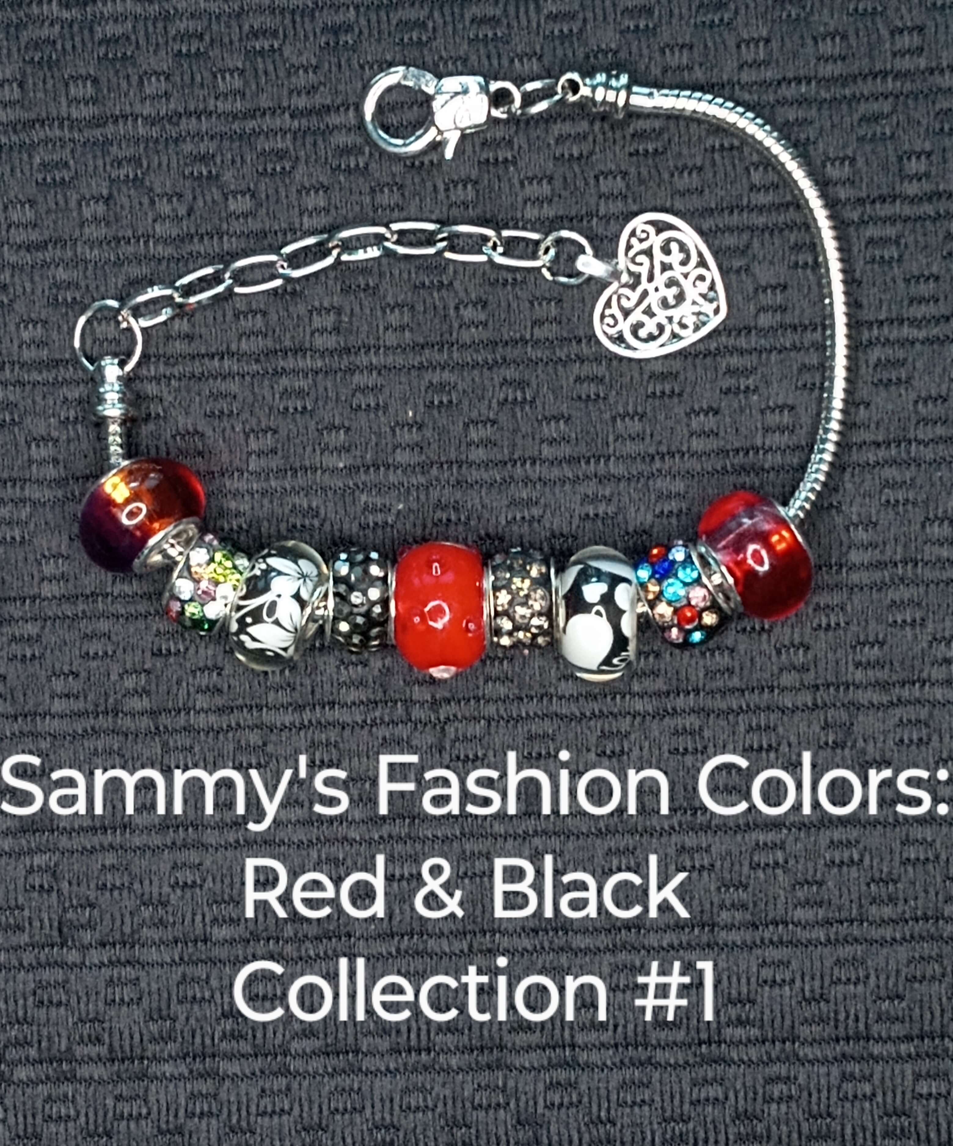 Celebrate Sammy! Bracelets - Sammy’s Fashion Colors: Red & Black Collection