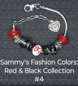 Celebrate Sammy! Bracelets - Sammy’s Fashion Colors: Red & Black Collection