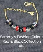 Load image into Gallery viewer, Celebrate Sammy! Bracelets - Sammy’s Fashion Colors: Red &amp; Black Collection
