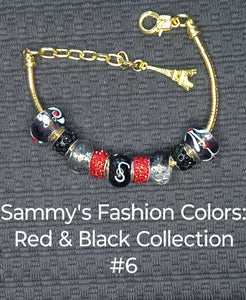 Celebrate Sammy! Bracelets - Sammy’s Fashion Colors: Red & Black Collection