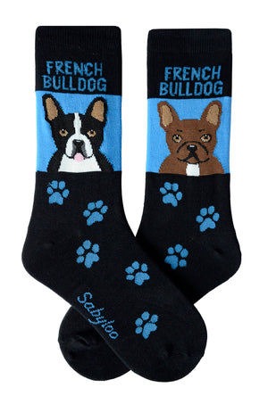 Sabyloo Women’s French Bulldog Dog Crew Socks