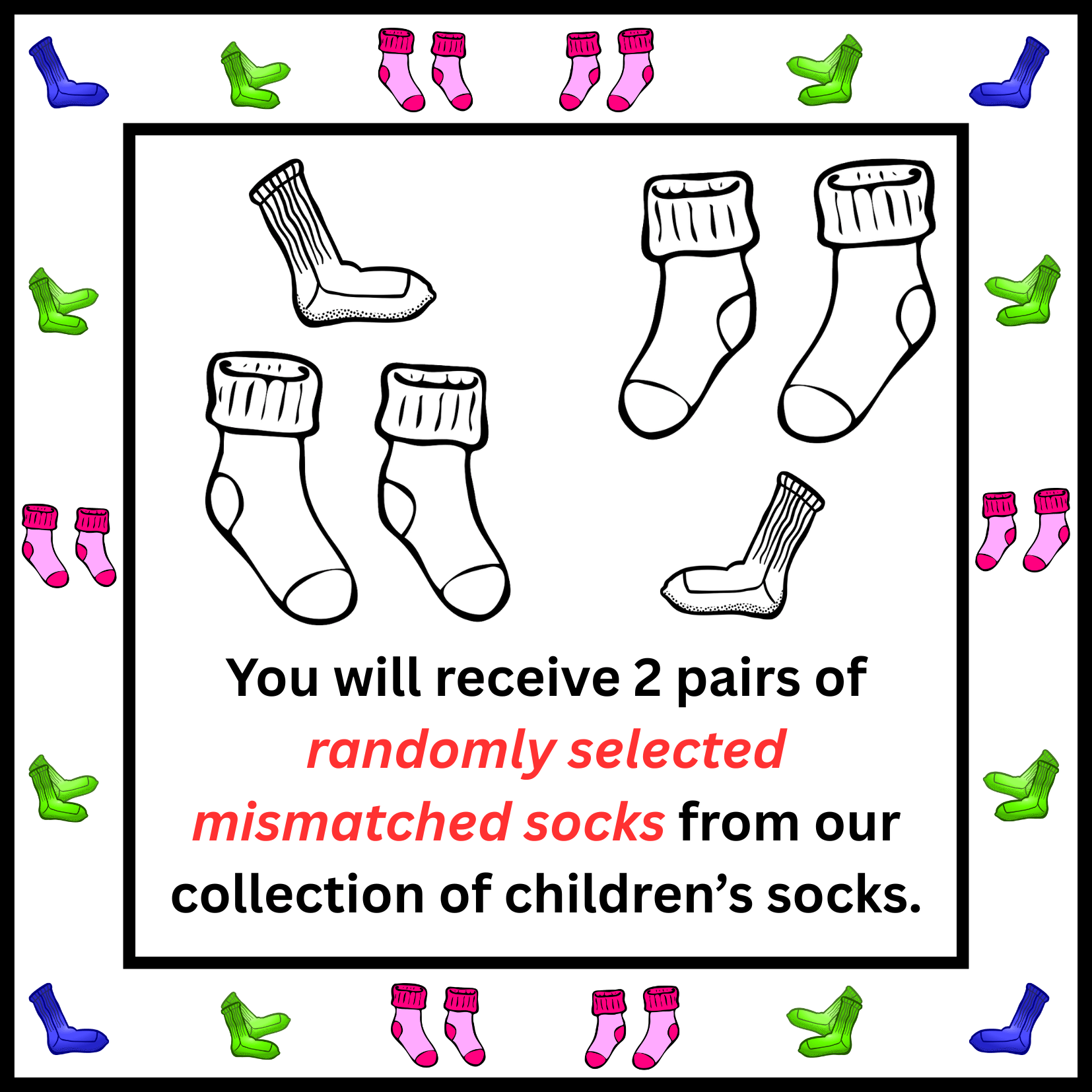 Mismatched Socks Gift Bag for Children!