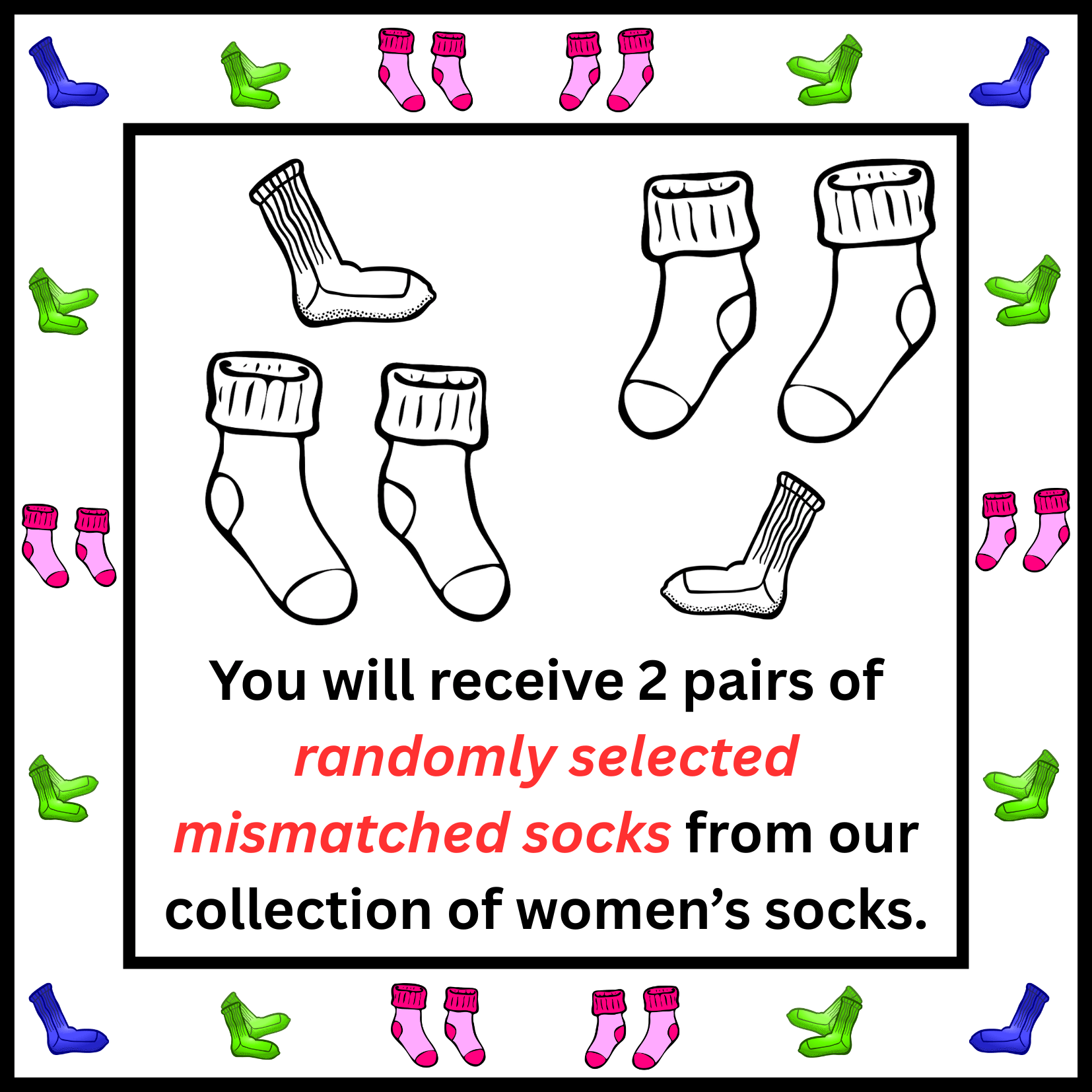 Mismatched Socks Gift Bag for Women!