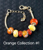 Load image into Gallery viewer, Celebrate Sammy! Bracelets - Orange Collection
