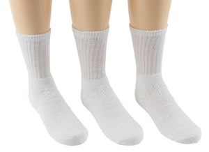 Children's White Crew Socks