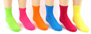 Children's Neon Crew Socks