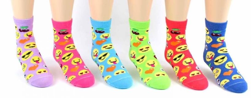 Children's Emoji Crew Socks