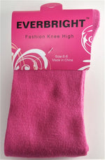Load image into Gallery viewer, Children&#39;s Solid Pink Knee High Socks
