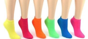 Children's Neon Low Cut Socks