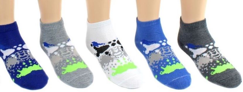 Children's Paint Splatter Low Cut Socks