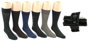 Men's Classic Casual Assorted Patterns Crew Socks