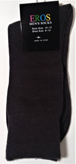 Load image into Gallery viewer, Men&#39;s Casual Crew Socks.Dark Brown with Dark Dots
