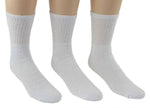 Load image into Gallery viewer, Men&#39;s White Athletic Crew Socks
