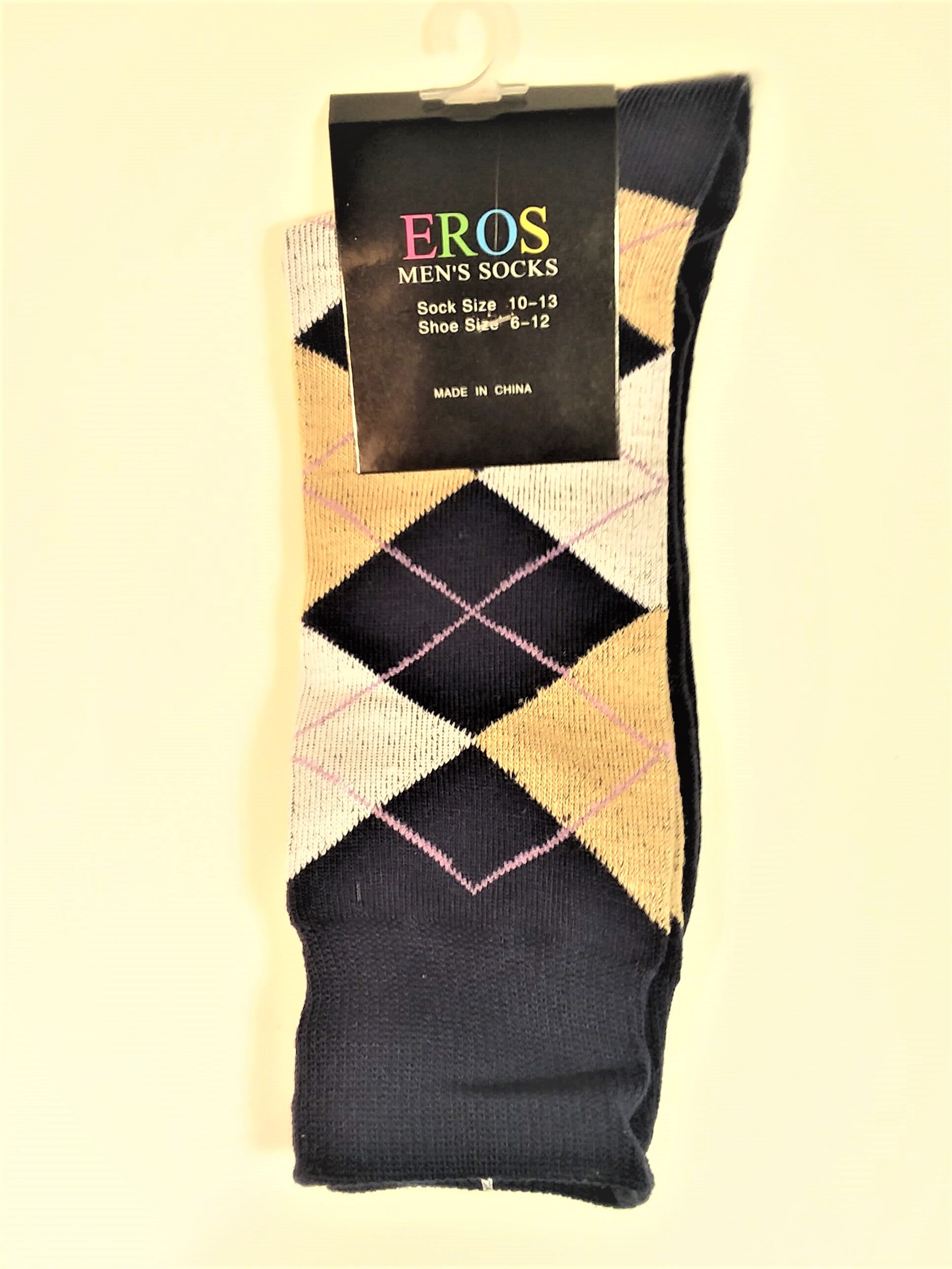 Men's Argyle Crew Socks