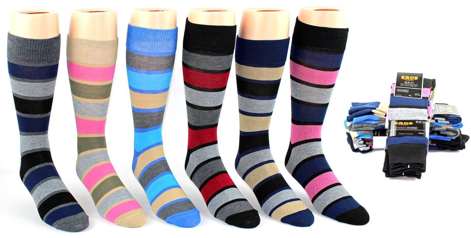 Men's Striped Crew Socks