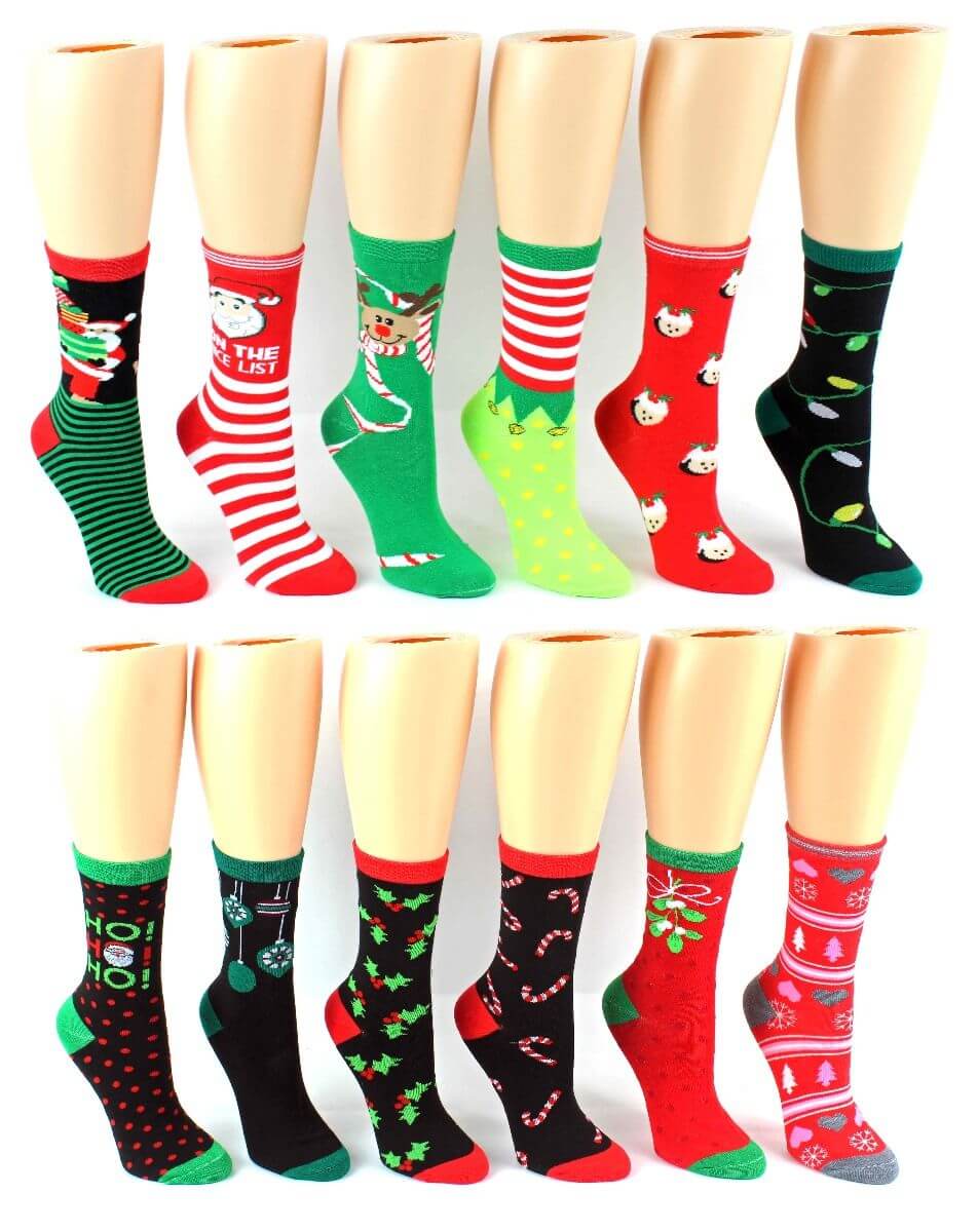 Women's Christmas Surprise Crew Socks