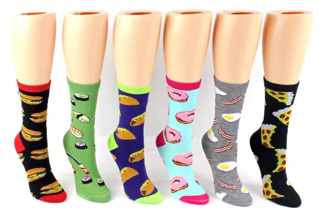 Women's Food Crew Socks