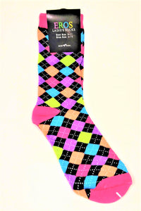 Women's Argyle with a Red Toe Crew Socks