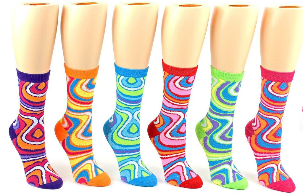 Women's Swirl Crew Socks