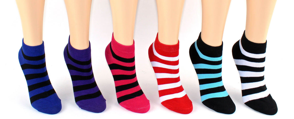 Women's Striped Low Cut Socks