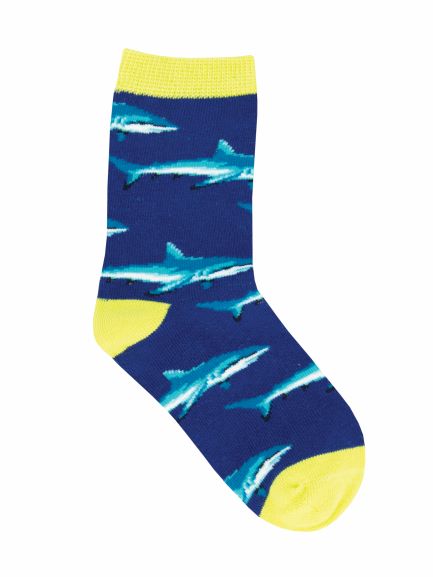 Children's Shark School Crew Socks